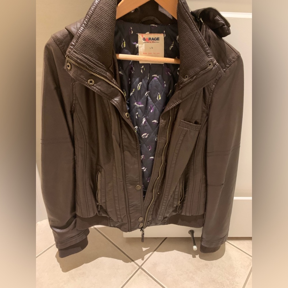 Garage “leather” coat